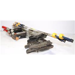 LOT OF 4 ASSORTED F-CLAMPS