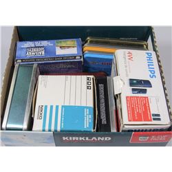 BOX OF DVD'S, CD'S AND SPEAKERS