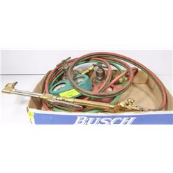 VICTOR CUTTING TORCH WITH ACETYLENE GAUGE OXYGEN