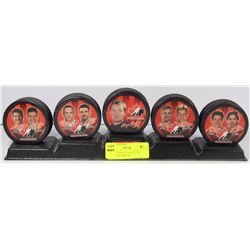 SET OF TEAM CANADA PUCKS INCLUDING GRETZKY,