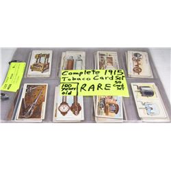 COMPLETE 1915 TOBBACO CARD SET 100YRS OLD RARE