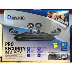 SWANN PRO SECURITY IN A BOX - 8 CHANNEL MONITORING