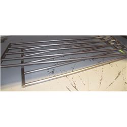 TWO STAINLESS STEEL RACKS