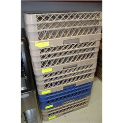 36 GLASSES IN DISH TRAY