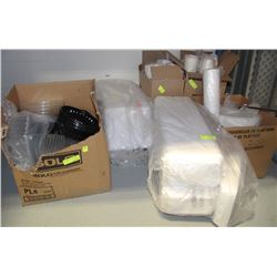 LARGE LOT OF TAKE OUT FOOD CONTAINERS