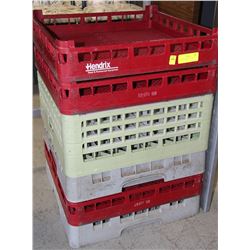 STACK ASSORTED DISH TRAYS