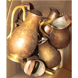 7 EAST INDIAN COPPER RESTAURANT DECOR JUGS