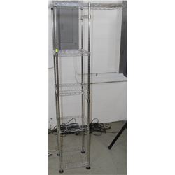 LOT OF 4 CHROME CLOSET ORGANIZERS