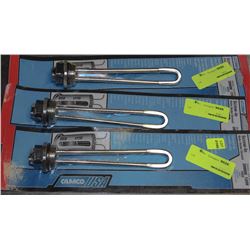 THREE NEW HOT WATER HEATER ELEMENTS