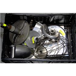 BLACK TUB WITH HOBART ATTACHMENTS