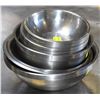 Image 1 : LARGE LOT OF STAINLESS STEEL BOWLS