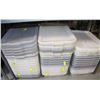 Image 1 : LARGE LOT OF BUS PANS WITH LIDS