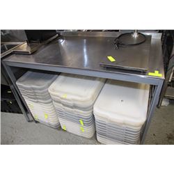 50" X 26" PREP TABLE-STAINLESS STEEL TOP