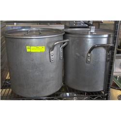2 LARGE 24QT POTS WITH LIDS