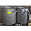 Image 1 : 2 LARGE 24QT POTS WITH LIDS