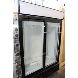 NEW 2 DOOR SLIDING GLASS COOLER