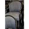 APPROX. 75 BLUE FABRIC & METAL DINING/PUB CHAIRS