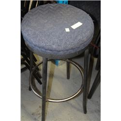 APPROX. 60 ASSORTED BLUE FABRIC & METAL BAR STOOLS