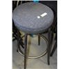 APPROX. 60 ASSORTED BLUE FABRIC & METAL BAR STOOLS