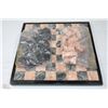 Image 1 : BOX W/COMPLETE MARBLE CHESS SET