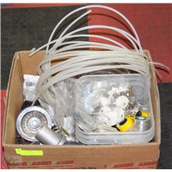 BOX OF NEW PLUMBING ACCESSORIES - SINK