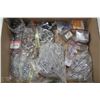 Image 1 : BOX W/ASSORTED BAGS OF SCREWS, BOLTS, ETC.