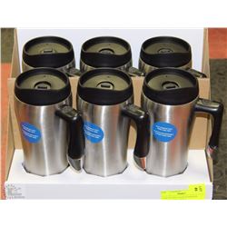 CASE OF 6PCS 16-OZ STAINLESS STEEL DOUBLE WALL