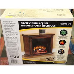 NEW ELECTRIC FIREPLACE SET CHIMNEY FREE