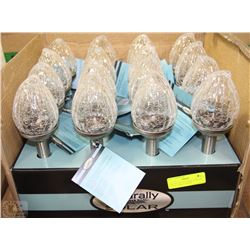 CASE OF 16PC NATURALLY SOLAR CLEAR GARDEN LIGHTS