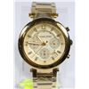 Image 2 : NEW AUTHENTIC MICHAEL KORS GOLD PLATED UNISEX WATCH