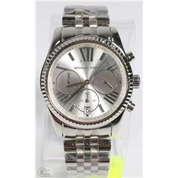 NEW MICHAEL KORS 38MM CHRONOGRAPH DATE S/S  WATCH