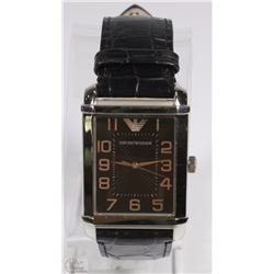 NEW EMPORIO-ARMANI S/S QUARTZ UNISEX WATCH