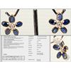 Image 1 : #40-14K Y.GOLD SAPPHIRE&DIAMOND EARRINGS W/COA