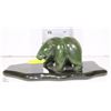Image 1 : SOLID JADE BEAR INUIT SCULPTURE