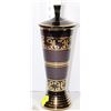 Image 1 : MAUVE & GOLD COLOURED LIDDED URN 13"H
