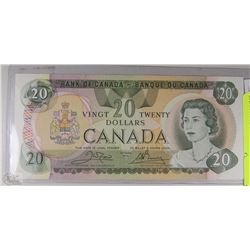UNC. TWENTY DOLLAR CANADIAN BANK NOTE 1979