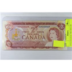 1974 CANADIAN TWO DOLLAR BANKNOTE