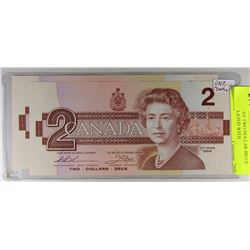 2 CANADIAN TWO DOLLAR BILLS UNCIRCULATED WITH
