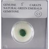 Image 1 : GENUINE 5CT NATURAL GREEN EMERALD GEMSTONE