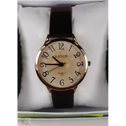 BAISDN WOMENS WATCH BROWN METALLIC STRAP