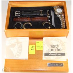 EDDIE BAUER LADIES WATCH WITH EXTRA STRAPS