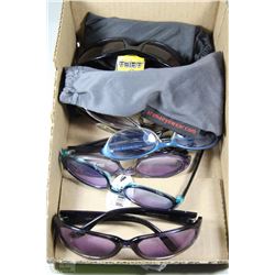 FLAT OF 9 ASSORTED SUNGLASSES INCL VONZIPPER,