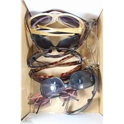FLAT OF 11 ASSORTED SUNGLASSES INCLUDING ALDO &
