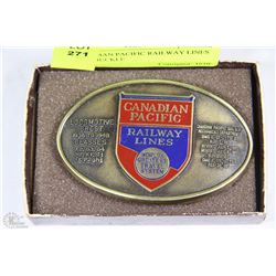 CANADIAN PACIFIC RAILWAY LINES BELT BUCKLE