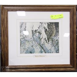 WOOD FRAMED ROBERT BATEMAN PRINT
