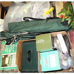 PALLET OF CAMPING EQUIPMENT INCLUDING 2 BRAND NEW