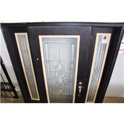 FIRE RATED FIBERGLASS OUTSIDE DOOR TRIPLE PANE