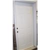 Image 1 : WHITE METAL DOOR AND JAMB 36"X80"