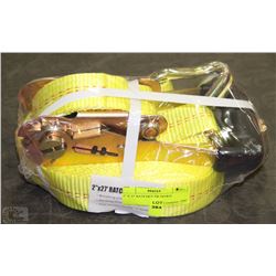NEW 2INCH X 27FT HEAVY DUTY TIE DOWN RATCHET STRAP