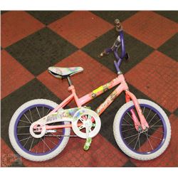 HUFFY GIRLS BIKE WITH 16" WHEELS